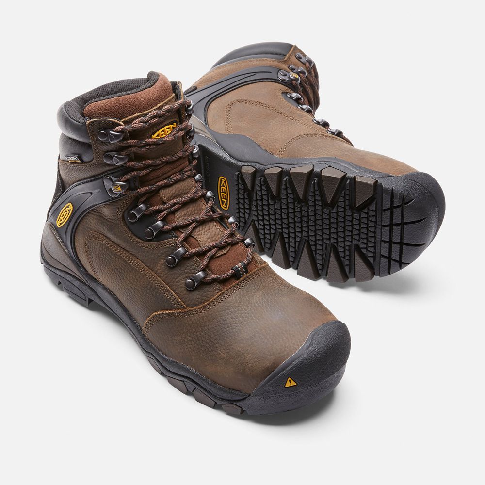 Cizme Keen Romania Barbati Maro Louisville 6\" (Steel Toe) 6315-RNFLS